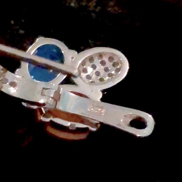 Opals, CZ & 14K White Gold Plated - Picture 4 of 4